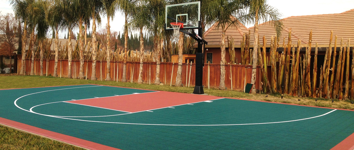 Basketball Half Court Dimensions Backyard