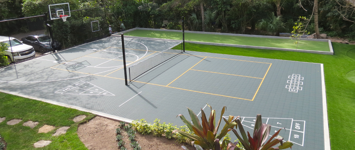 VersaCourt  Do It Yourself Small Basketball Court Kits