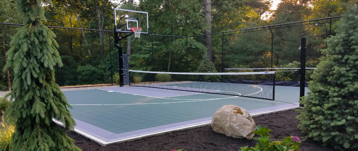 VersaCourt | Adjustable Net for Tennis, Volleyball Badminton