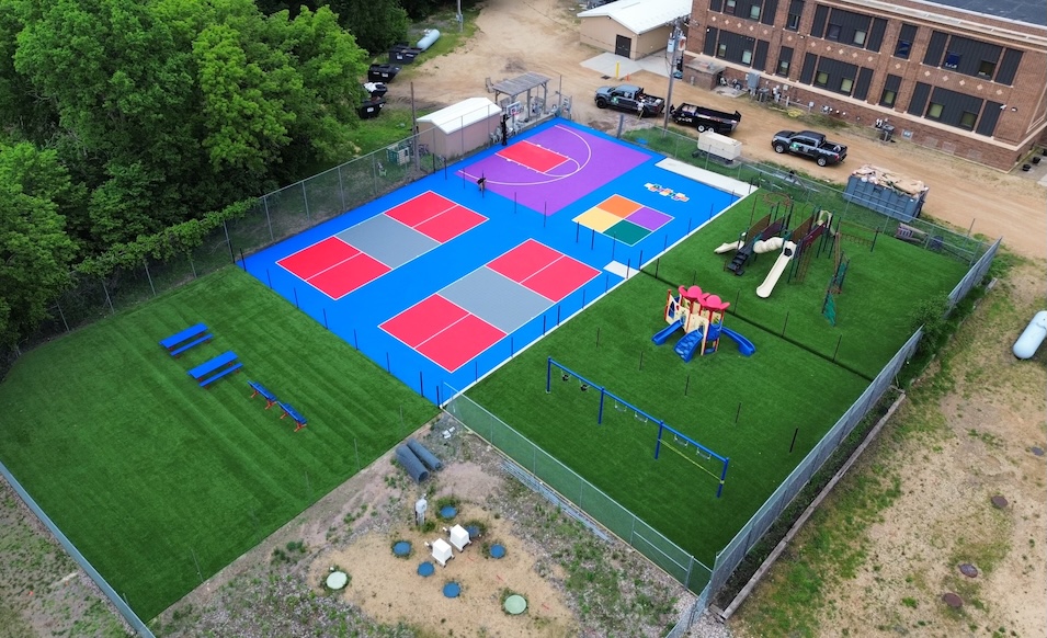 MNTC Outdoor Space After with Commercial Multi-Sport Court