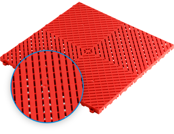 Active Court Tile in Red