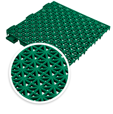 Versacourt Pickleball Performance Tile - sample tile in foreground