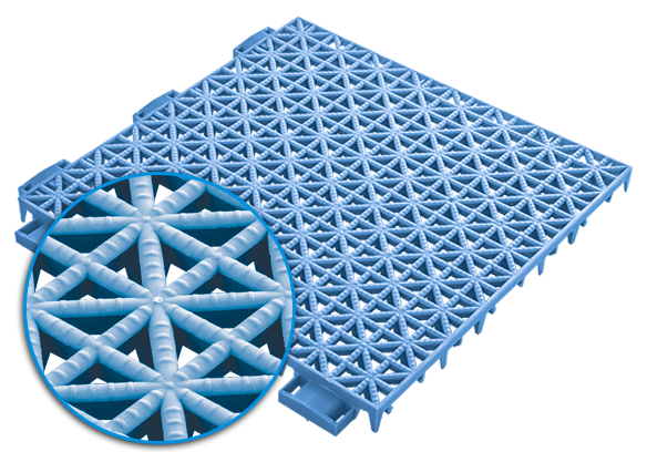 Pickleball Performance Tile in Light Blue