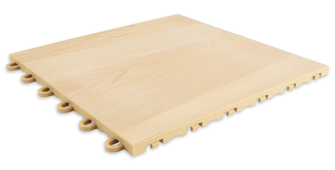 versacourt wood-grain court tile closeup