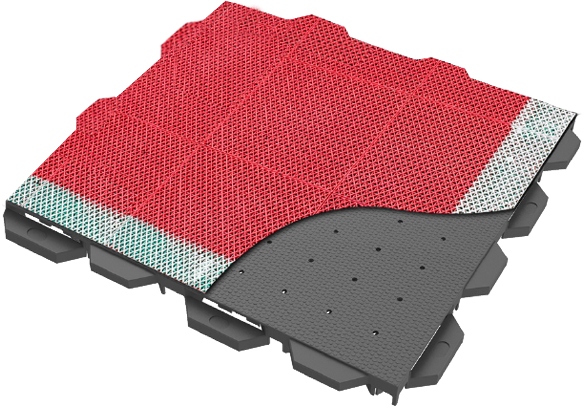Ultra Base Foundation Tile - Alternative to Concrete Base for basketball and sport courts