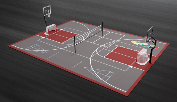 H10 Full Basketball + Net Sports + Hockey + Playground Games + Cornhole