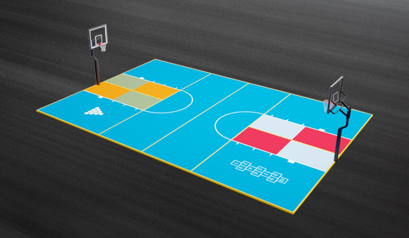 H7 Full Basketball, 4-Square and Hopscotch