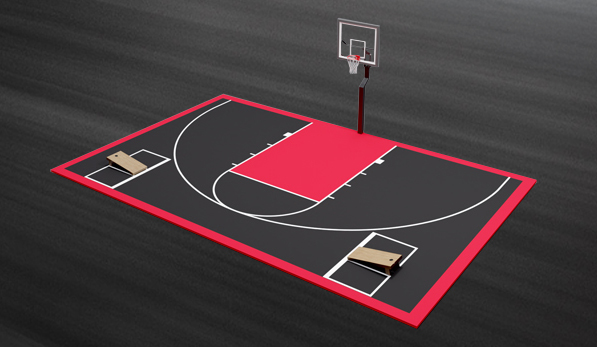 H3 Half Basketball and Cornhole