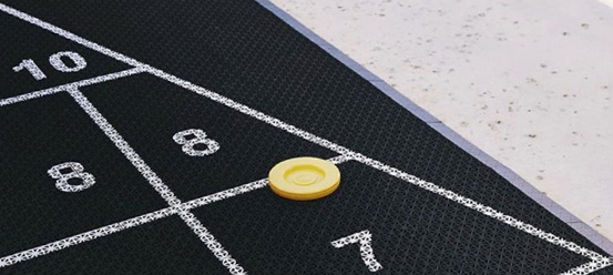 Shuffleboard with Disc