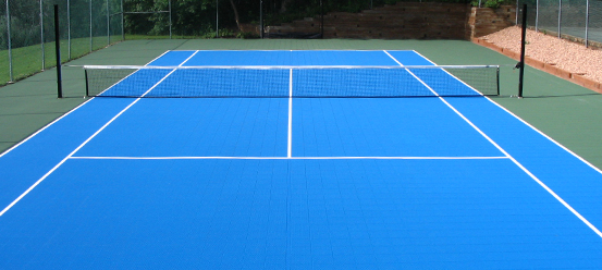 Blue Tennis Court