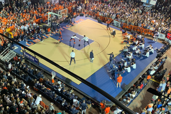 VersaCourt basketball court tiles at an event