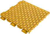 yellow tile from VersaCourt Game Tile product line
