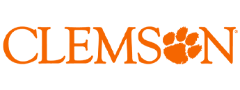 Linked text logo reading 'Clemson'