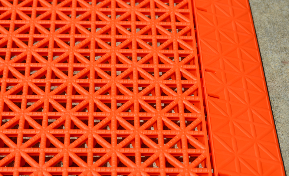 Orange VersaCourt tile ramps