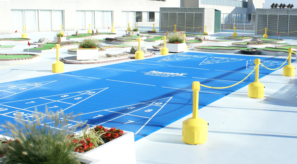 Harrah's Blue Shuffleboard Courts