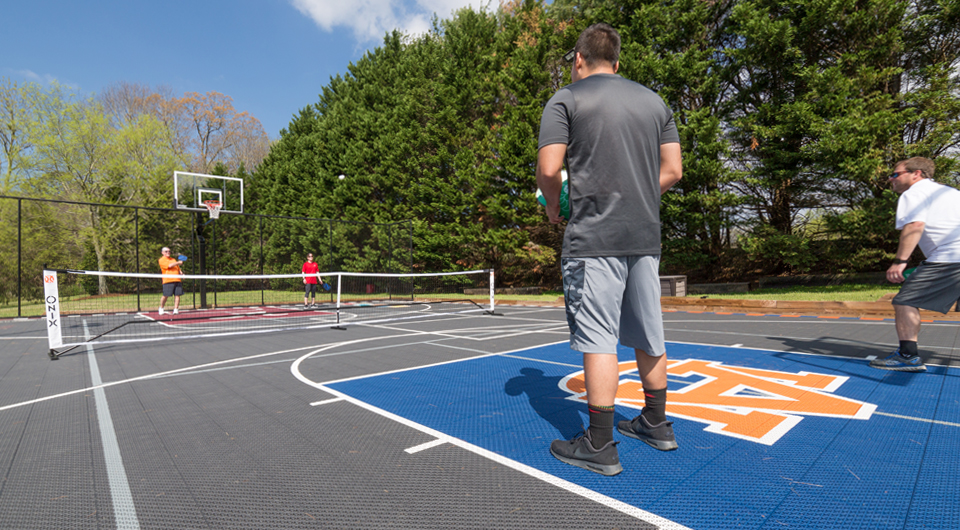 People Playing on Pickleball Courts