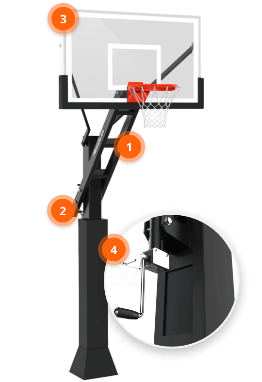 MegaSlam basketball goal