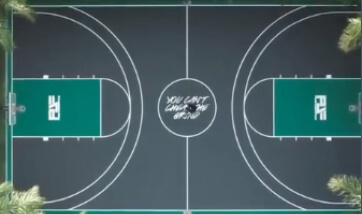 VersaCourt game court with PJ Performance branding