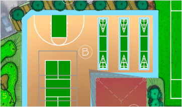 professional design assistance for customized courts
