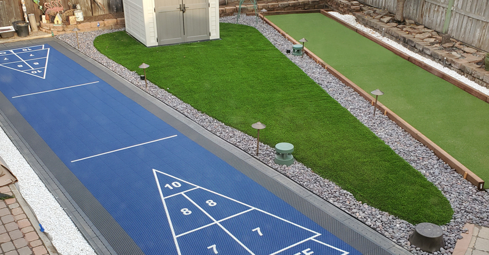 Shuffleboard Court on Permeable Ultra Base Panels