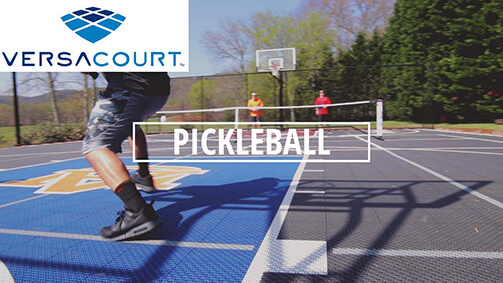 versacourt backyard pickleball court video
