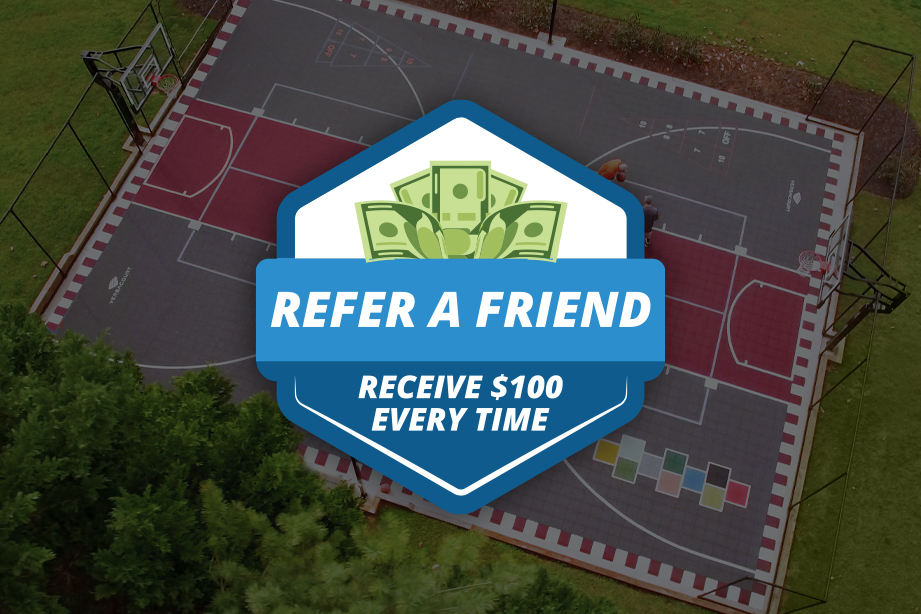 aerial view of multi-sport versacourt game court