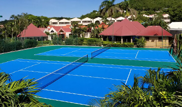 stunning VersaCourt tennis courts at a commercial facility