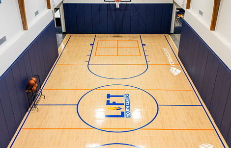 Indoor Wood Basketball Court Tile