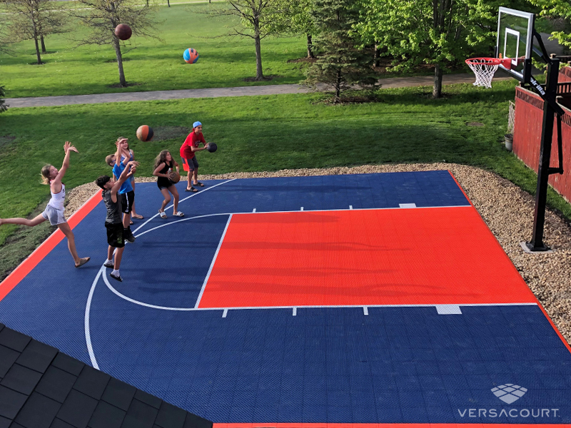 VersaCourt Do It Yourself Small Basketball Court Kits
