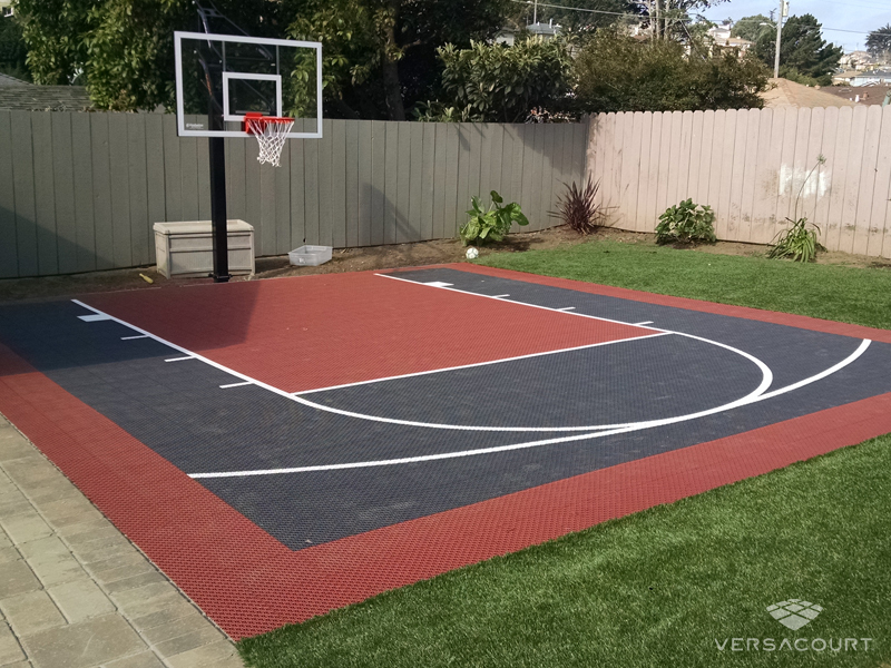VersaCourt Do It Yourself Small Basketball Court Kits